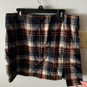 SHEIN plaid skirt
